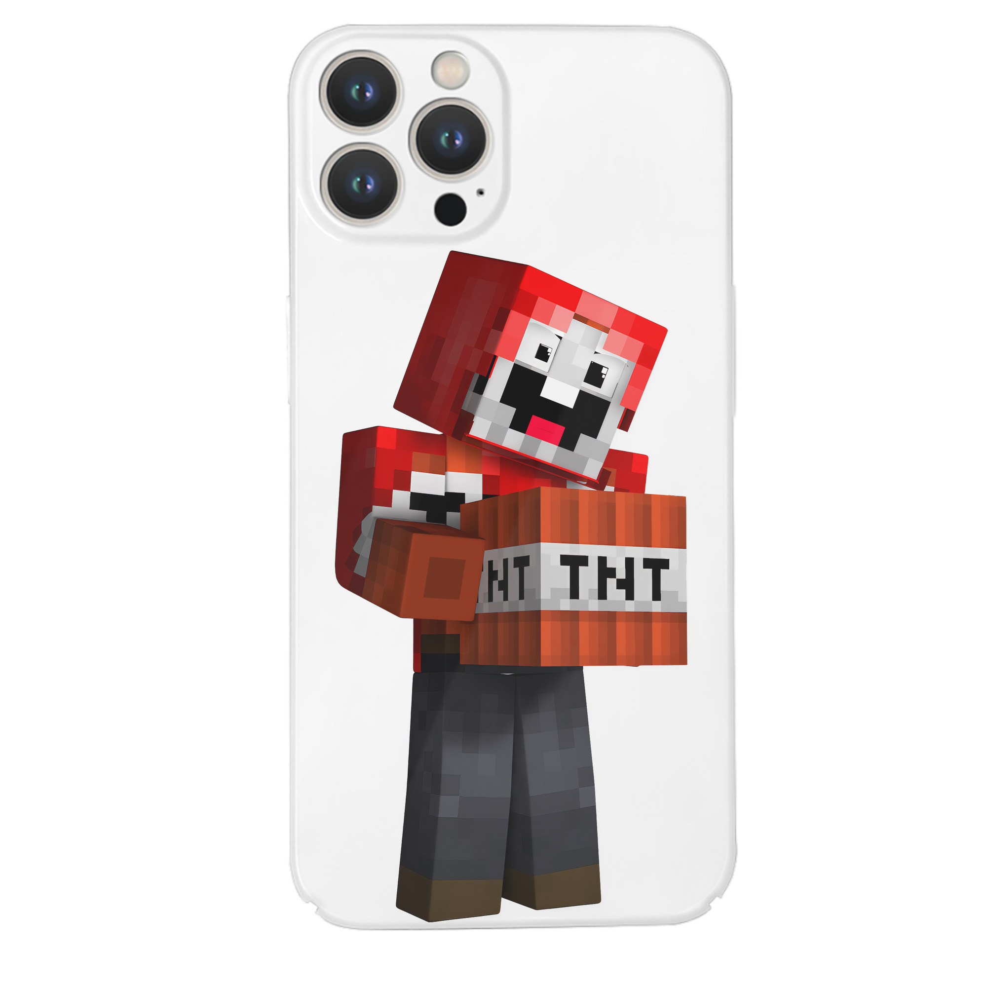 （画像用） マインクラフト ブロックの世界 Minecraft MC Block world 【iPhone 14シリーズ対応】ハードケース